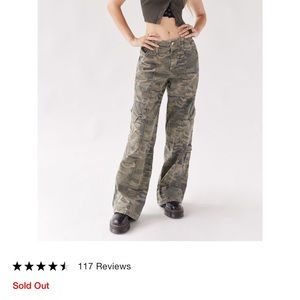 Urban Outfitters Y2K Camo Cargo Pant